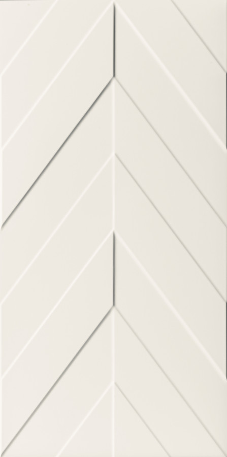 Плитка 80x40 D730 Chevron White Matt 4D матовая дизайн, 3d - рельефная поверхность 9мм Marca Corona Плитка 80x40 D730 Chevron White Matt 4D матовая дизайн, 3d - рельефная поверхность 9мм Marca Corona