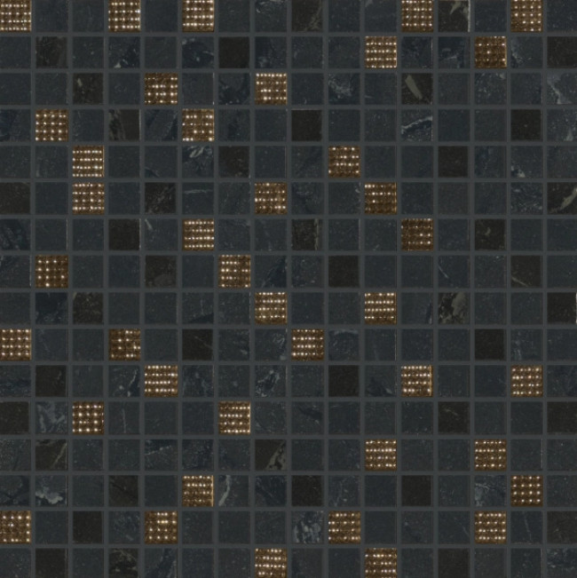 Плитка 31x31 8.5мм Newluxe Black Tessere Riv глянцевая Marca Corona Плитка 31x31 8.5мм Newluxe Black Tessere Riv глянцевая Marca Corona