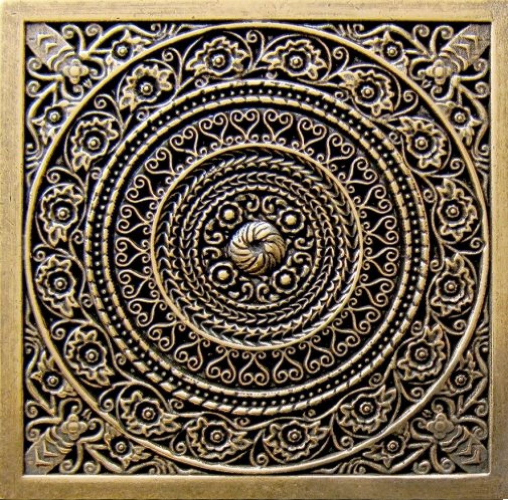 Вставка 6x6 Rosal Shined brass бронза полированная полированная Moneli Вставка 6x6 Rosal Shined brass бронза полированная полированная Moneli