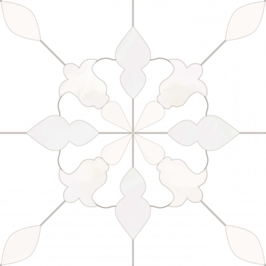 Плитка универсальная 18x18 8мм Арамис белый матовая Monopole Плитка универсальная 18x18 8мм Арамис белый матовая Monopole