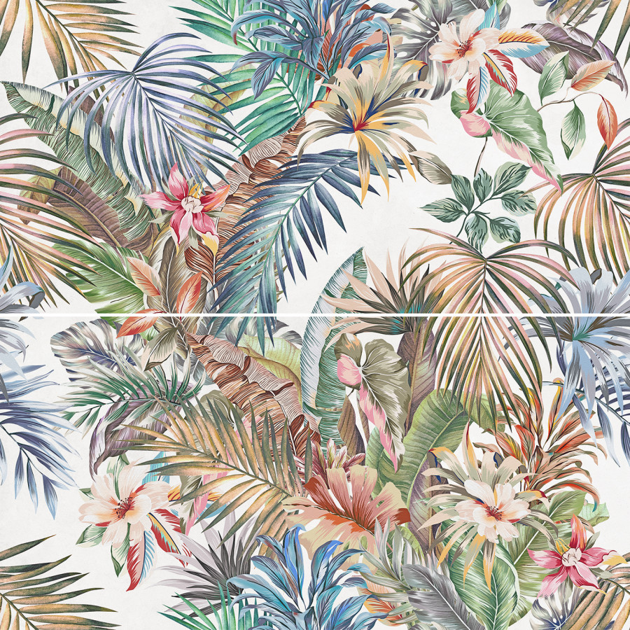 Декор 80x80 Панно Hawai OS-A389-2x-48018R обрезной глазурованная матовая Laparet Декор 80x80 Панно Hawai OS-A389-2x-48018R обрезной глазурованная матовая Laparet