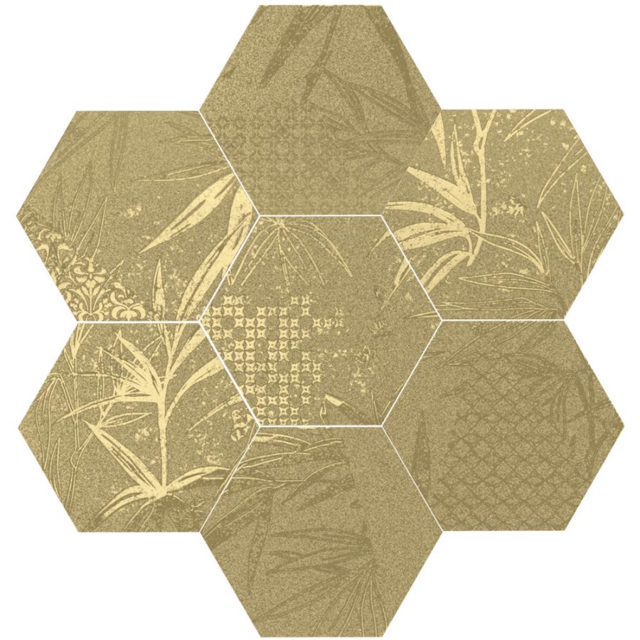 Керамогранит 17x15 Magnet Tropic Gold сатин листья золотой Dune Керамогранит 17x15 Magnet Tropic Gold сатин листья золотой Dune