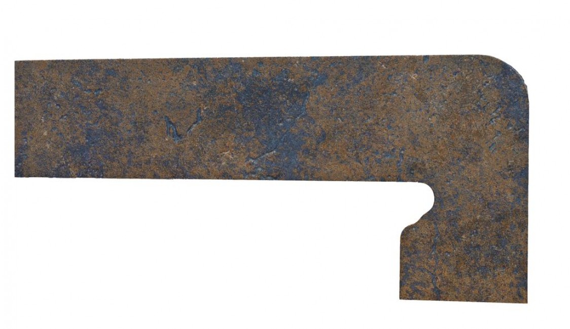 Плитка клинкерная 40x18 Metalica Vulcano 329 Плинтус Флор. Ступени Правый/Zanquin Fiorentino Dcha противоскользящая коричневый 8мм Exagres Плитка клинкерная 40x18 Metalica Vulcano 329 Плинтус Флор. Ступени Правый/Zanquin Fiorentino Dcha противоскользящая коричневый 8мм Exagres