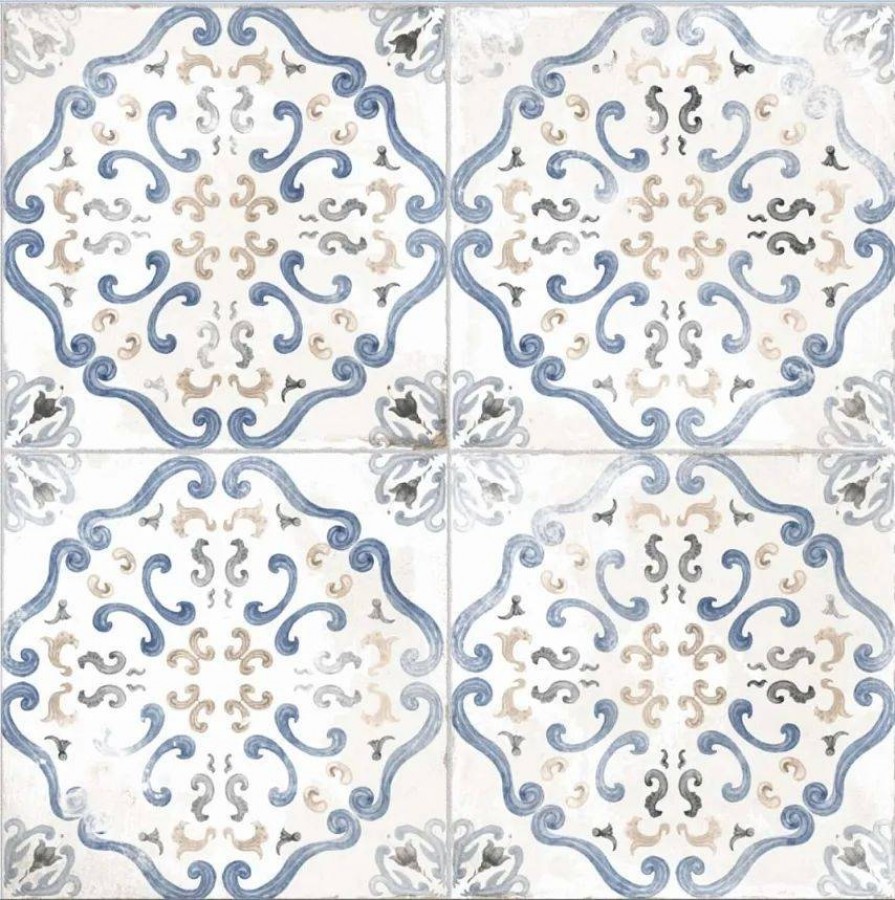 Плитка 58x58 9мм Элис Азул матовая El Molino Плитка 58x58 9мм Элис Азул матовая El Molino