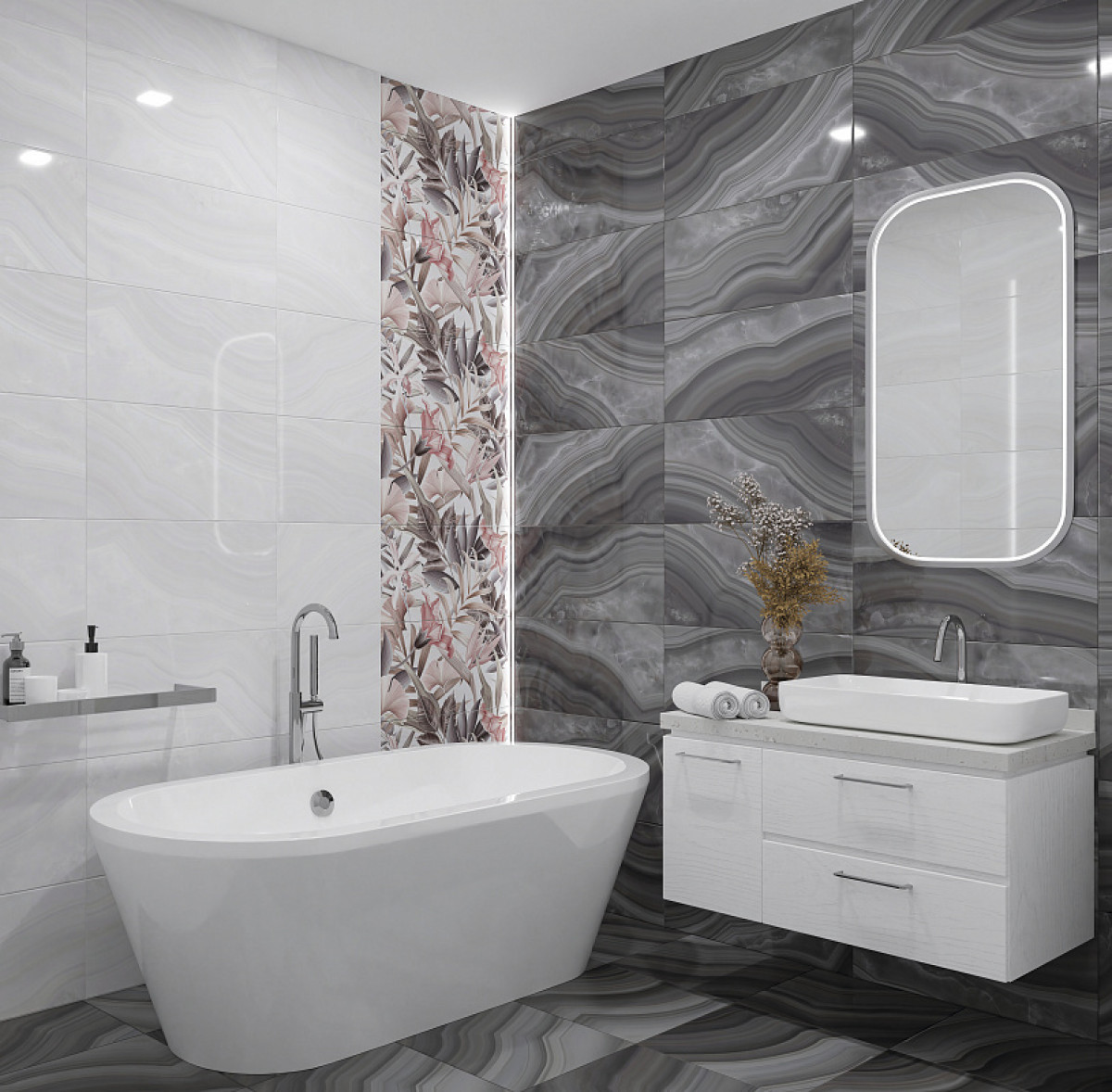 Керамическая плитка Azori 63x32 ACATE FLORA 2 1с Керамическая плитка Azori 63x32 ACATE FLORA 2 1с