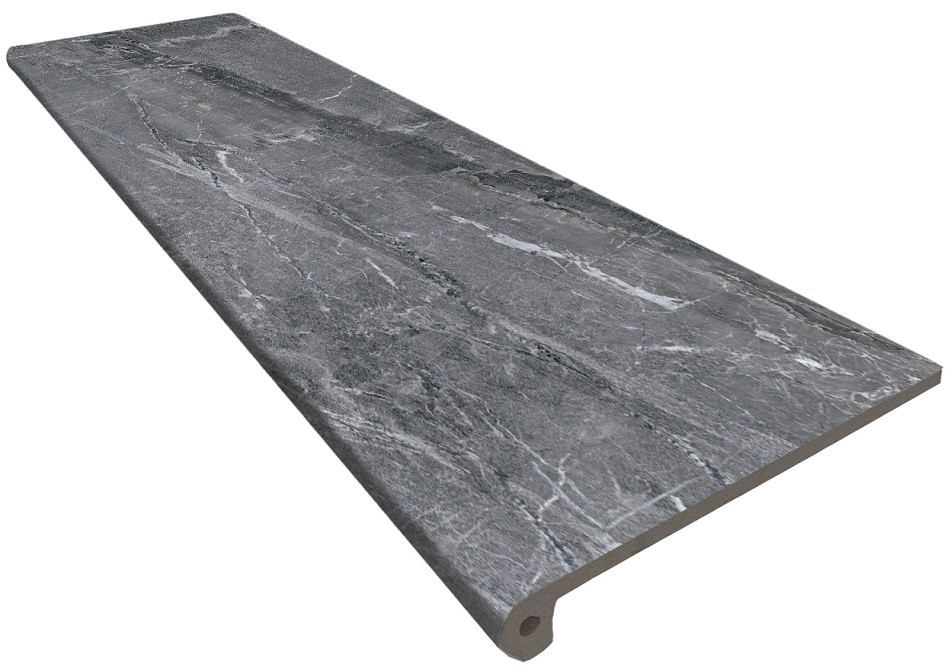 Монолитная ступень 120x33 Marble 441 Ceniza Флорентийская R9 противоскользящая серый темный 13мм Kerastep Монолитная ступень 120x33 Marble 441 Ceniza Флорентийская R9 противоскользящая серый темный 13мм Kerastep
