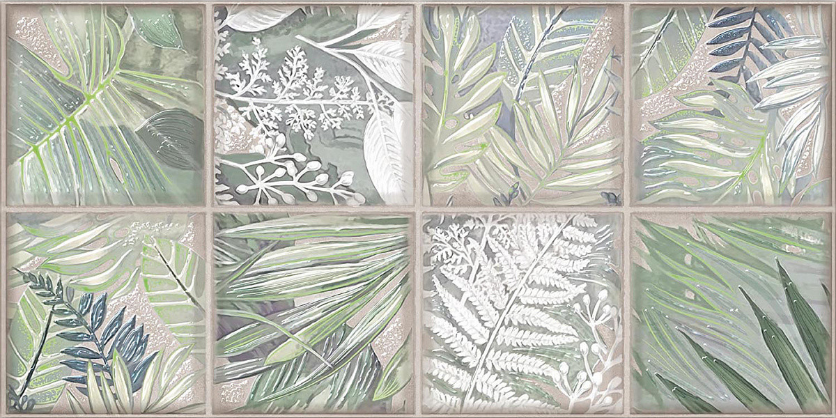 Керамическая плитка Керлайф 63x32 декор MAIOLICA COLLAGE CREMA Керамическая плитка Керлайф 63x32 декор MAIOLICA COLLAGE CREMA