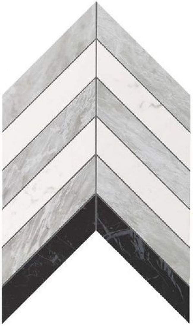 Плитка Atlas Concorde 31x25 Marvel Chevron Mix Wall 9Scm глянцевая серый мрамор Плитка Atlas Concorde 31x25 Marvel Chevron Mix Wall 9Scm глянцевая серый мрамор