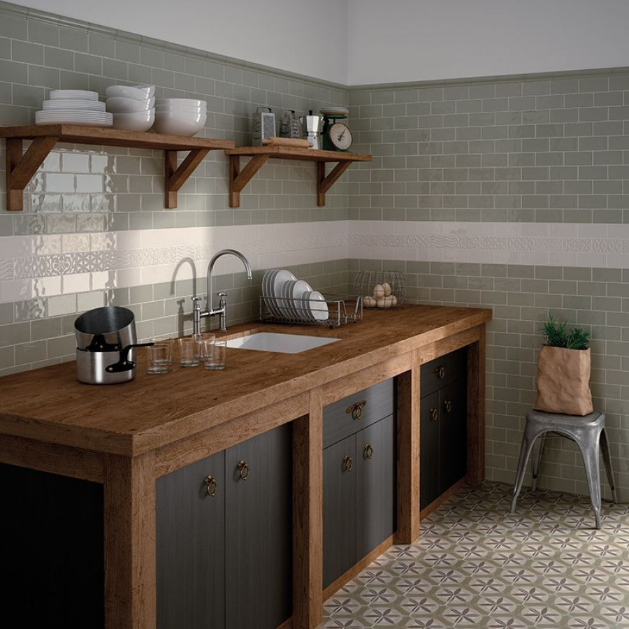 Плитка 30x10 Olive Luc Masia глянцевая зеленый однотонный Equipe Плитка 30x10 Olive Luc Masia глянцевая зеленый однотонный Equipe