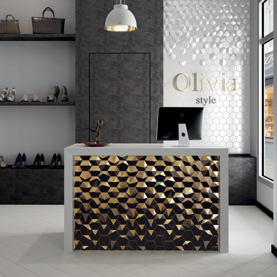 Плитка 15x10 Metallic Magical 3 Umbrella глянцевая золотой рельеф Equipe Плитка 15x10 Metallic Magical 3 Umbrella глянцевая золотой рельеф Equipe