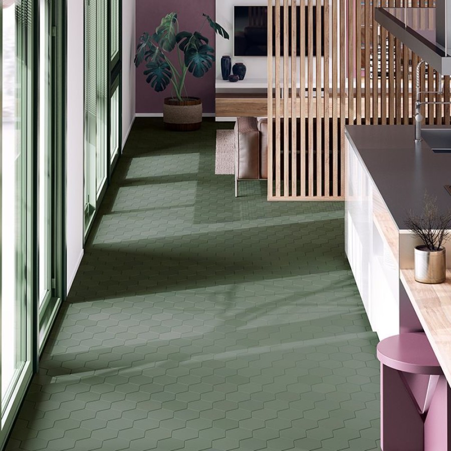 Плитка 12x10 Green Mat Kromatika матовая зелёный однотонный Equipe Плитка 12x10 Green Mat Kromatika матовая зелёный однотонный Equipe