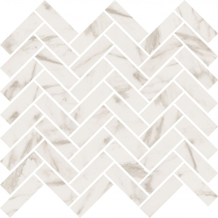 Плитка мозаика 30x30 Sensi Mos Chevron Calacatta Select матовая 9мм Abk Плитка мозаика 30x30 Sensi Mos Chevron Calacatta Select матовая 9мм Abk