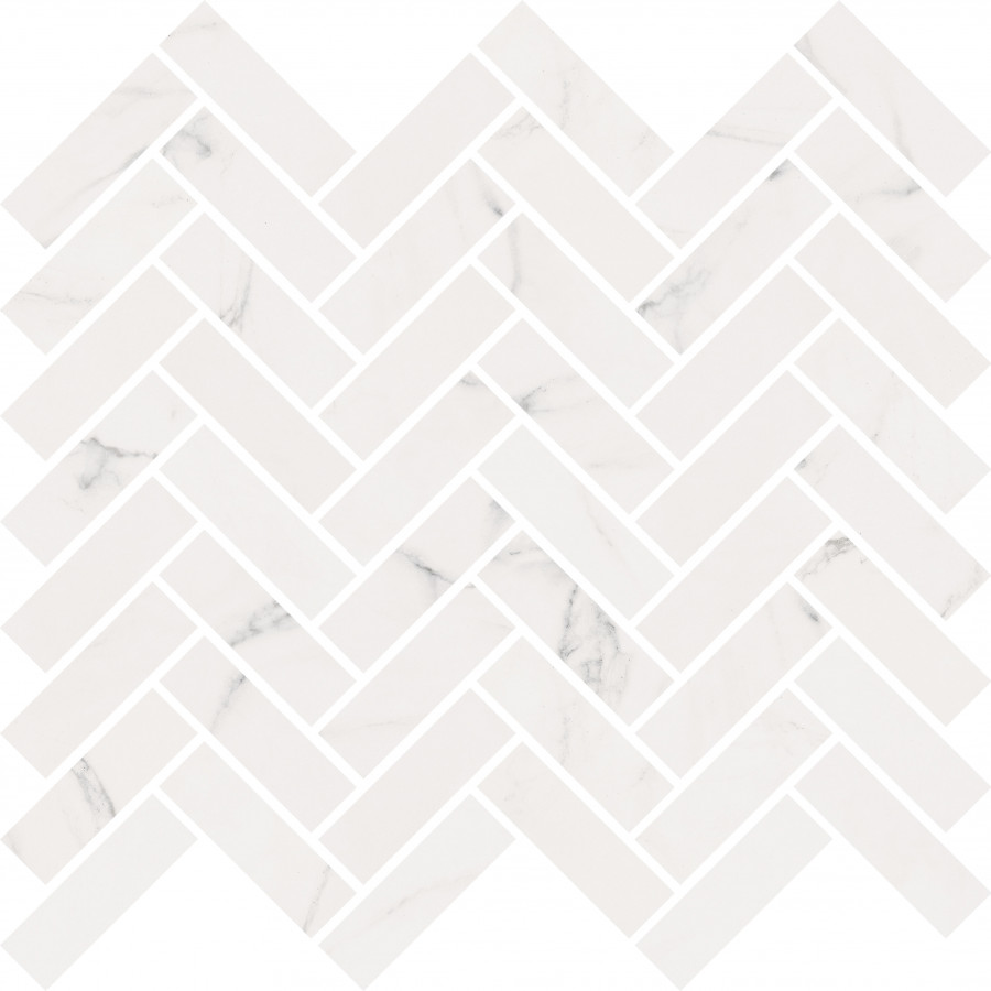 Плитка мозаика 30x30 Sensi Mos Chevron Statuario White матовая 9мм Abk Плитка мозаика 30x30 Sensi Mos Chevron Statuario White матовая 9мм Abk