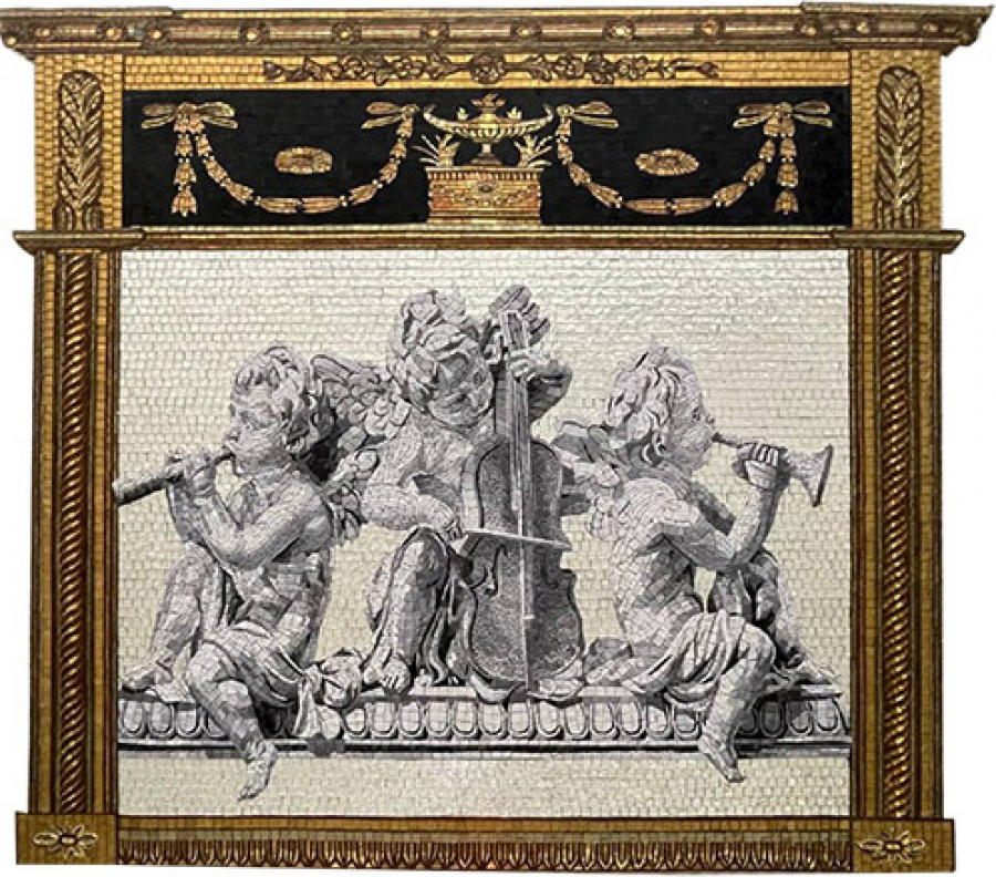 Панно 160x160 См Зеркало В Ампире белый Art Natura Панно 160x160 См Зеркало В Ампире белый Art Natura