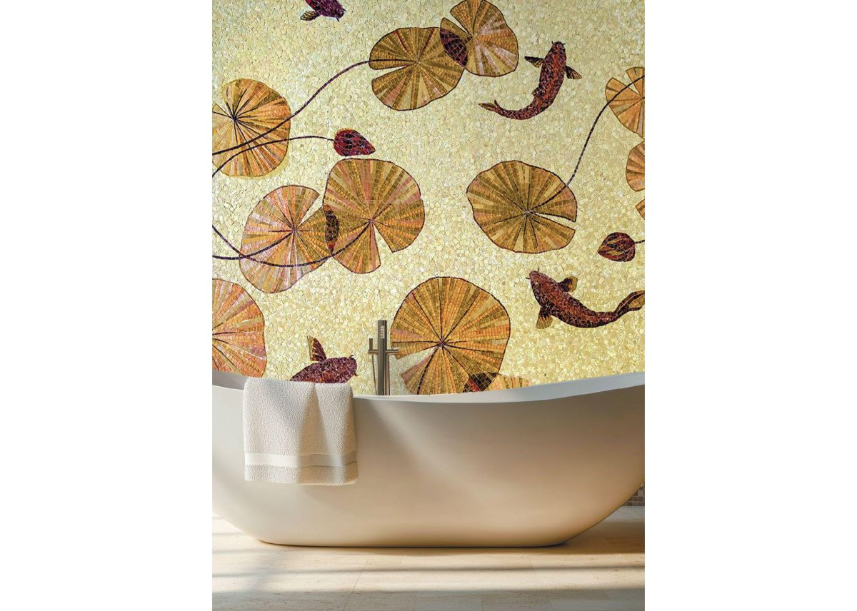 Панно 231x231 Листья Кувишнок желтый Art Natura Панно 231x231 Листья Кувишнок желтый Art Natura