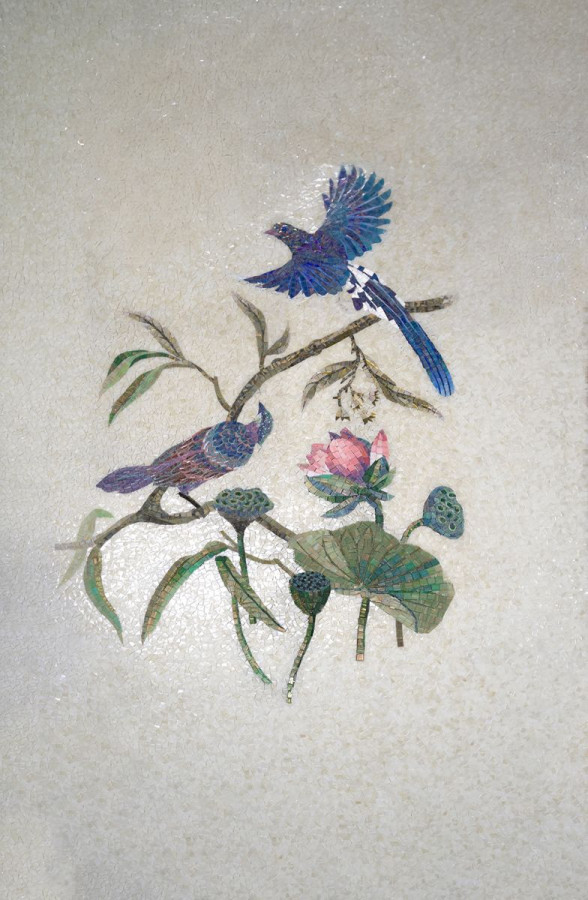 Панно 280x140 Цветение белый Art Natura Панно 280x140 Цветение белый Art Natura