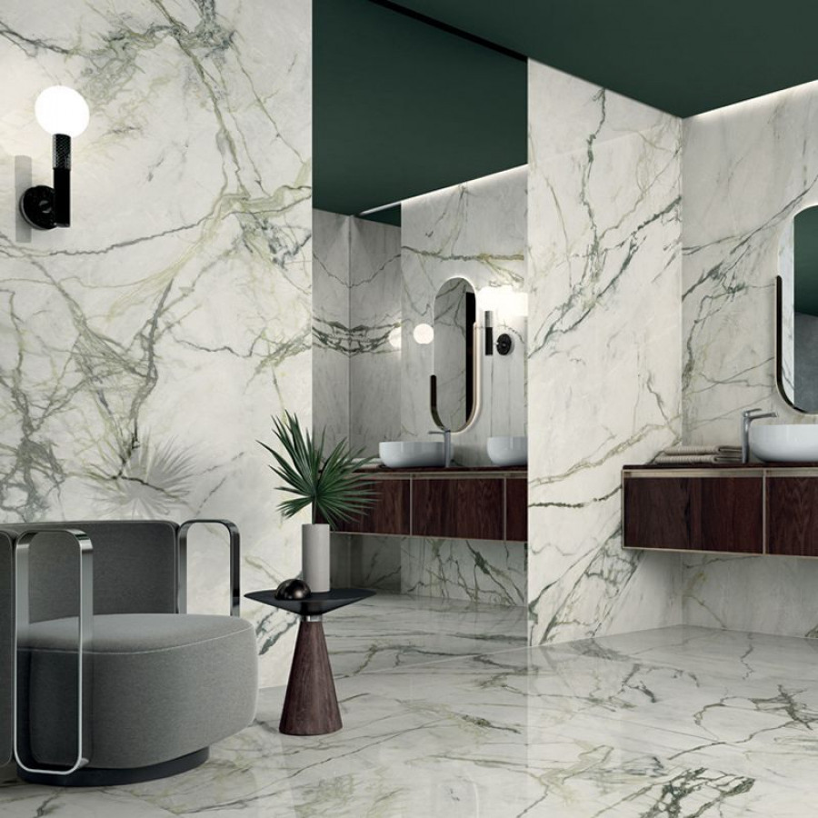 Керамогранит 280x120 Calacatta Emerald Smooth Synestesia матовая зеленый мрамор Lea Ceramiche Керамогранит 280x120 Calacatta Emerald Smooth Synestesia матовая зеленый мрамор Lea Ceramiche