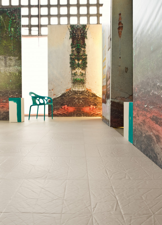 Керамогранит 60x60 Matt Folded матовая бежевый камень Mutina Керамогранит 60x60 Matt Folded матовая бежевый камень Mutina