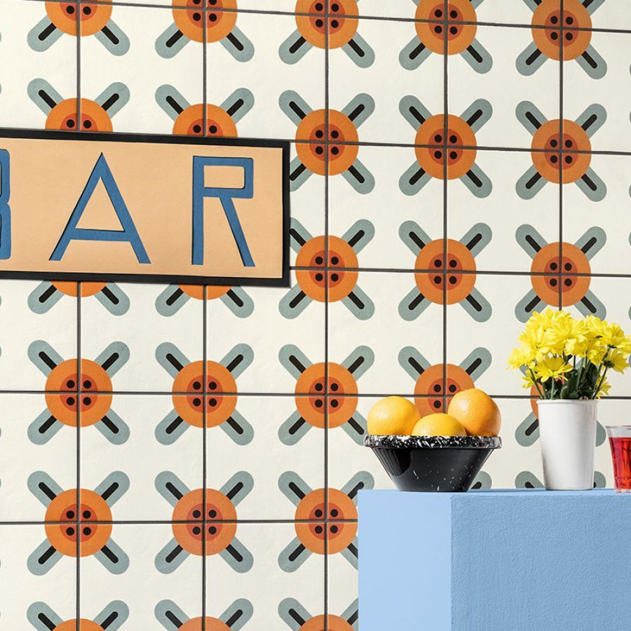 Керамогранит 21x21 Matone Margherita матовая белый пэчворк Mutina Керамогранит 21x21 Matone Margherita матовая белый пэчворк Mutina