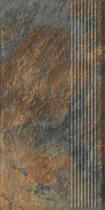 Плитка ступень 60x30 9мм Ardis Rust Stopnica Prosta Struktura Mat B1a матовая Ceramika Paradyz Плитка ступень 60x30 9мм Ardis Rust Stopnica Prosta Struktura Mat B1a матовая Ceramika Paradyz