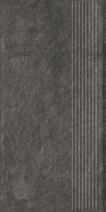 Плитка ступень 60x30 9мм Карризо Базальт структурная B1a матовая Ceramika Paradyz Плитка ступень 60x30 9мм Карризо Базальт структурная B1a матовая Ceramika Paradyz