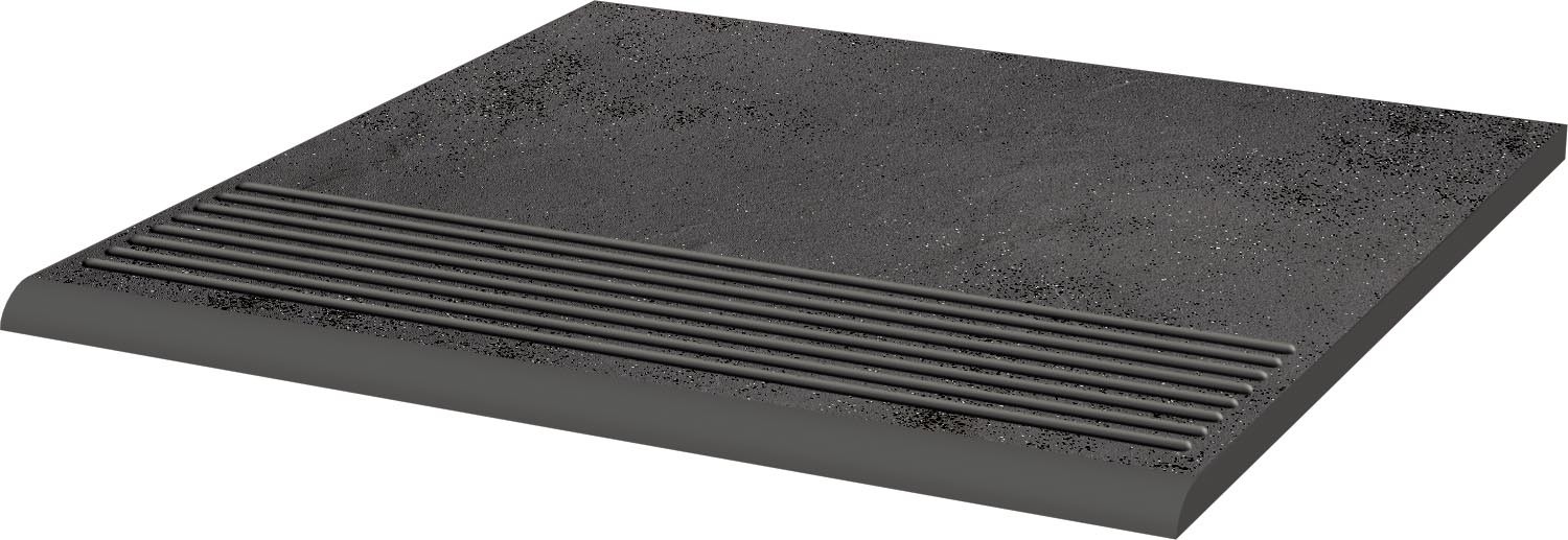 Плитка ступень 30x30 9мм Семир графит В1а матовая Ceramika Paradyz Плитка ступень 30x30 9мм Семир графит В1а матовая Ceramika Paradyz