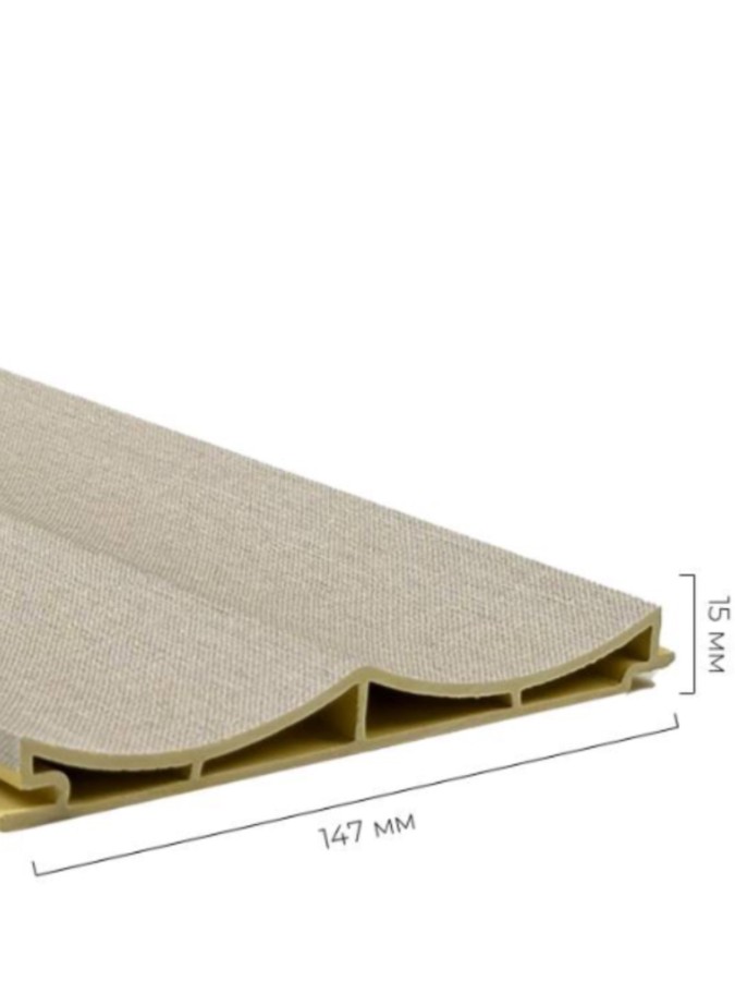 Стеновая панель 280x14 Master textile beige QY260723E Bonaparte Стеновая панель 280x14 Master textile beige QY260723E Bonaparte