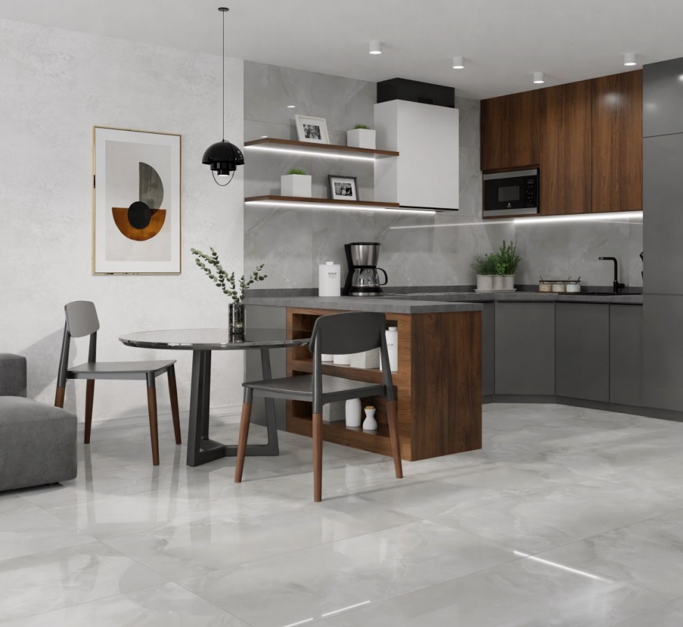 Керамогранит 60x60 Vilema Grey PR145 оникс светло-серый полированная 9мм Primavera Керамогранит 60x60 Vilema Grey PR145 оникс светло-серый полированная 9мм Primavera