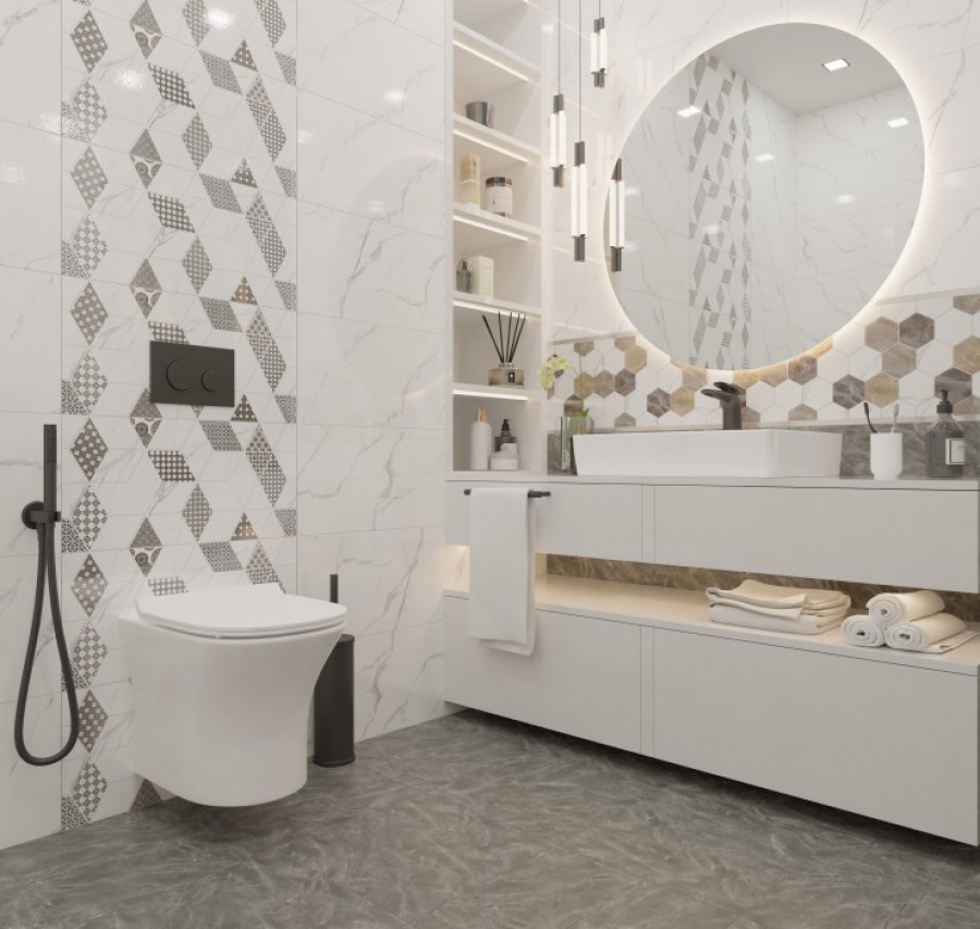 Керамогранит 60x30 Дамон Гексагон TP3628H мрамор белый глянцевая 8.5мм Тянь Шань Керамогранит 60x30 Дамон Гексагон TP3628H мрамор белый глянцевая 8.5мм Тянь Шань