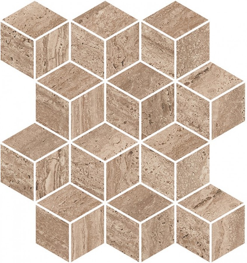 Мозаика 37x35 9мм KMD2MSM018BR Декор Про Травертин мозаичный коричневый светлый матовый обрезной натуральная матовая Kerama Marazzi Мозаика 37x35 9мм KMD2MSM018BR Декор Про Травертин мозаичный коричневый светлый матовый обрезной натуральная матовая Kerama Marazzi