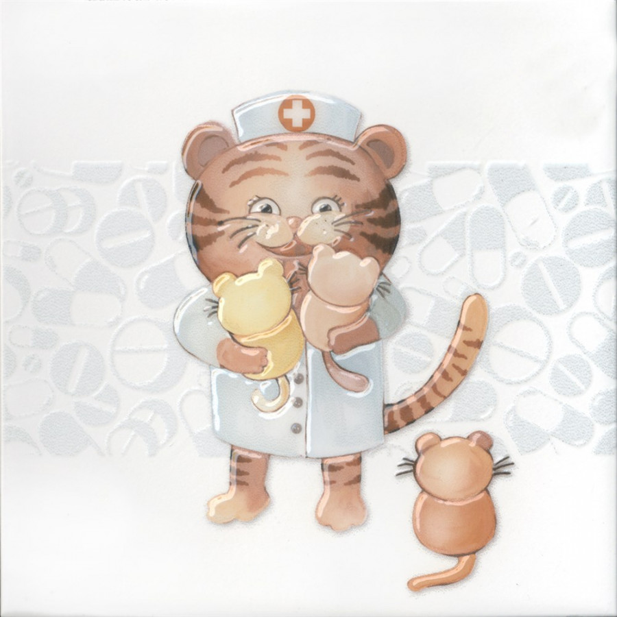 Плитка 20x20 6.9мм VTA5025009 Декор Айболит 2 Kerama Marazzi Плитка 20x20 6.9мм VTA5025009 Декор Айболит 2 Kerama Marazzi