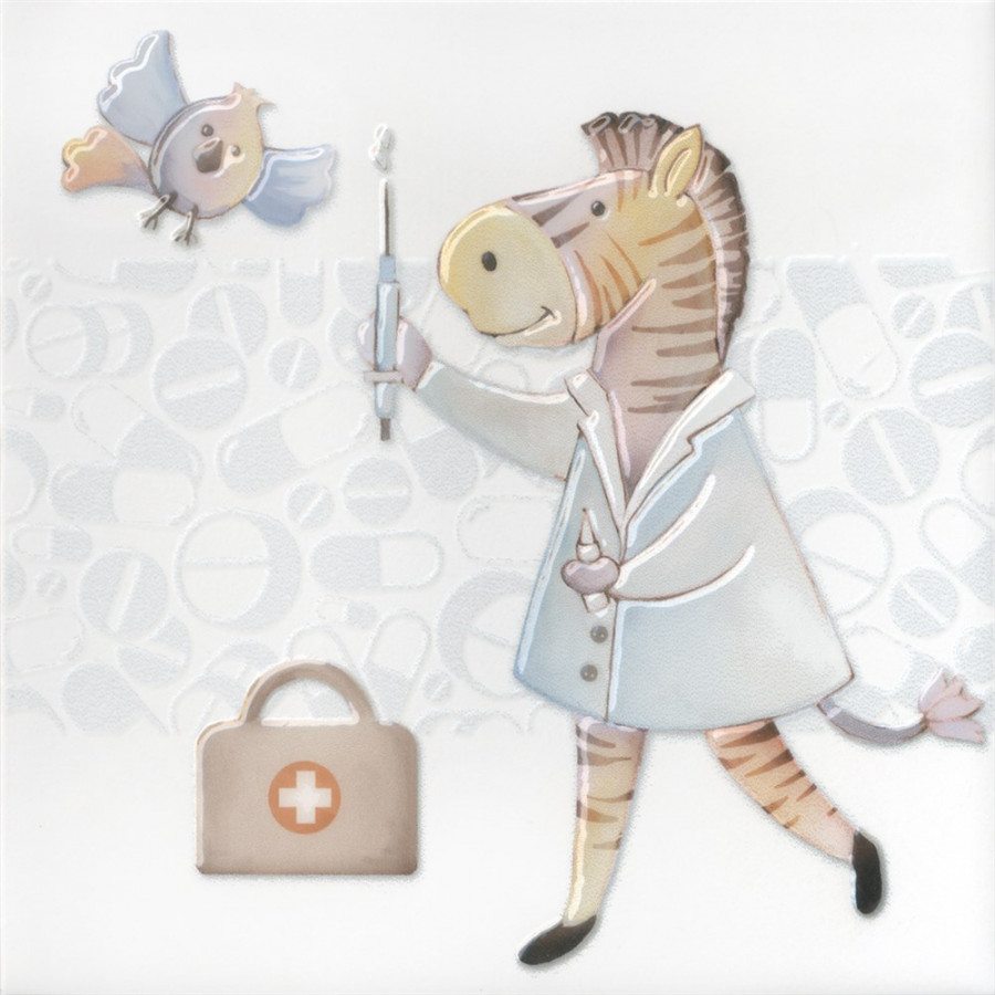 Плитка 20x20 6.9мм VTA5055009 Декор Айболит 5 комбинированная Kerama Marazzi Плитка 20x20 6.9мм VTA5055009 Декор Айболит 5 комбинированная Kerama Marazzi