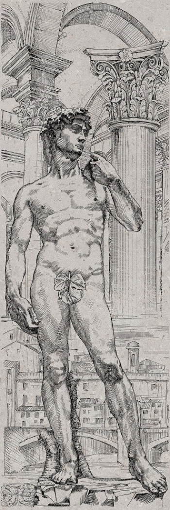 Плитка 120x40 10мм VTA53414053R Декор Риккарди 1 матовый обрезной матовая Kerama Marazzi Плитка 120x40 10мм VTA53414053R Декор Риккарди 1 матовый обрезной матовая Kerama Marazzi