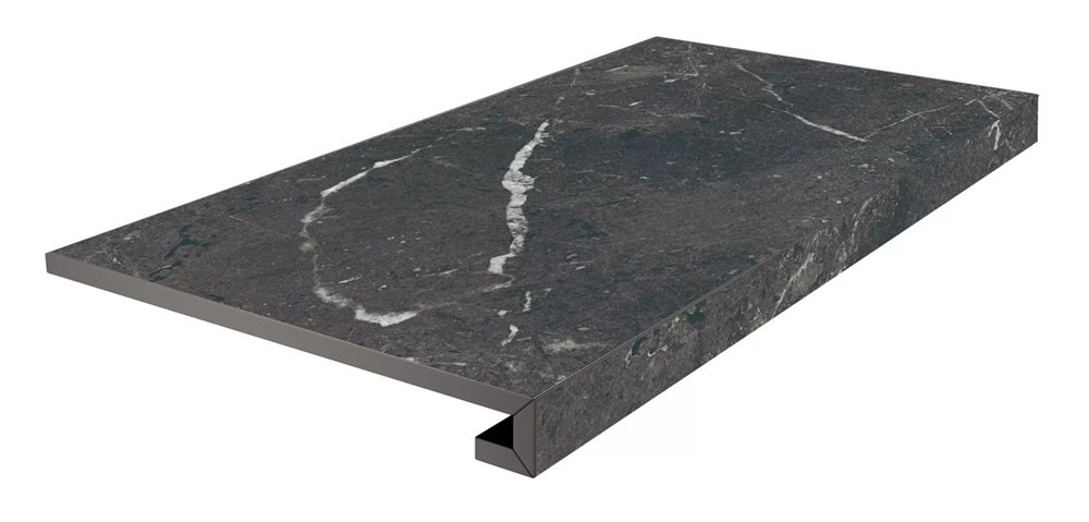 Ступень 60x33 9мм KM6060G0331RGCF Ступень фронтальная клееная Тубкаль чёрный матовый обрезной матовая Kerama Marazzi Ступень 60x33 9мм KM6060G0331RGCF Ступень фронтальная клееная Тубкаль чёрный матовый обрезной матовая Kerama Marazzi