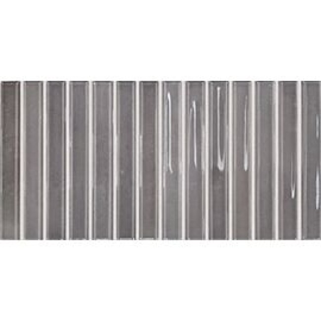 Плитка 25x13 Flash Bars Cool Grey 133476 глянцевая, 3d темно-серый, серый однотонная DNA Tiles Плитка 25x13 Flash Bars Cool Grey 133476 глянцевая, 3d темно-серый, серый однотонная DNA Tiles