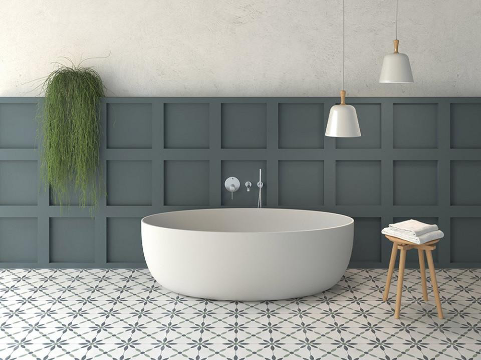 Керамогранит 20x20 White Flower Mat Havana матовая, неполированная белый орнамент Harmony Керамогранит 20x20 White Flower Mat Havana матовая, неполированная белый орнамент Harmony