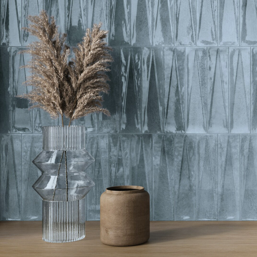 Плитка 25x6 Decor Blue Glossy Bari глянцевая голубой однотонный 9мм Harmony Плитка 25x6 Decor Blue Glossy Bari глянцевая голубой однотонный 9мм Harmony