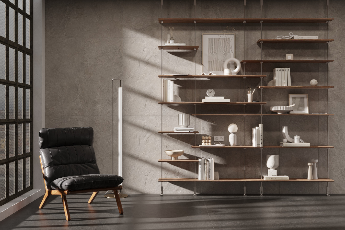 Керамогранит 60x60 10мм Kvadro taupe матовая Creto Керамогранит 60x60 10мм Kvadro taupe матовая Creto