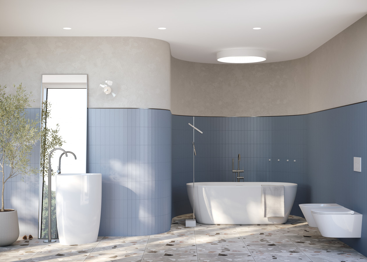 Плитка 5x5 9мм Aquarelle blue (кор.1,008м) глянцевая Creto Плитка 5x5 9мм Aquarelle blue (кор.1,008м) глянцевая Creto