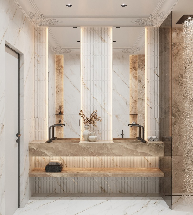 Керамогранит 120x60 8мм карвинг про CP4004-D Selva Gold Decor белый Arcadia Ceramica Керамогранит 120x60 8мм карвинг про CP4004-D Selva Gold Decor белый Arcadia Ceramica