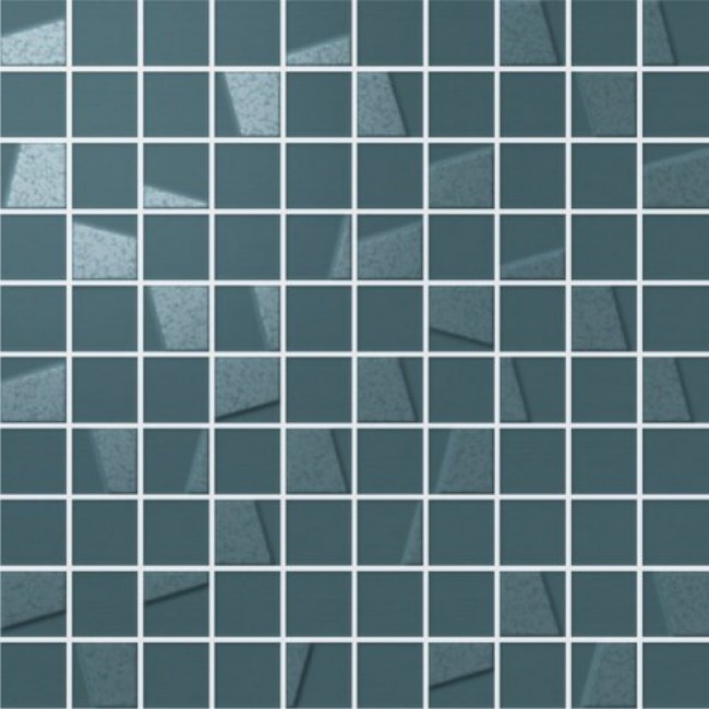 Плитка 31x31 Element Petrolio Mosaico 600110000782 микс синий однотонная Италон Плитка 31x31 Element Petrolio Mosaico 600110000782 микс синий однотонная Италон