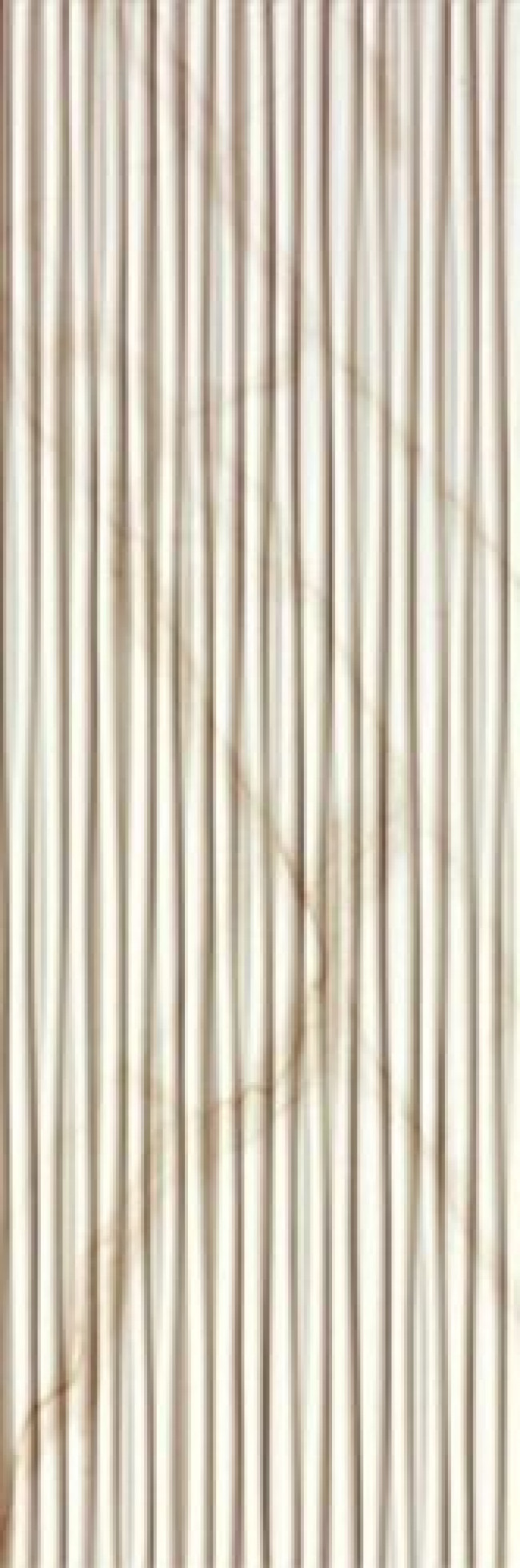 Плитка 75x25 9мм Roma Diamond 25 Line Calacatta Brillante Fndx 3d, глянцевая белый мрамор Fap Ceramiche Плитка 75x25 9мм Roma Diamond 25 Line Calacatta Brillante Fndx 3d, глянцевая белый мрамор Fap Ceramiche