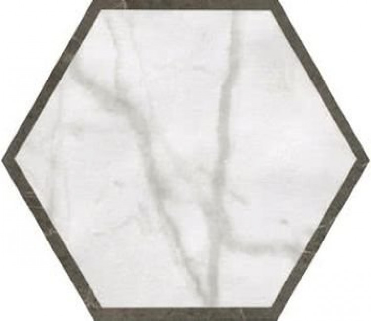 Плитка 25x22 9мм Roma Deco Esagono Calacatta Imperiale Flve матовая белый мрамор Fap Ceramiche Плитка 25x22 9мм Roma Deco Esagono Calacatta Imperiale Flve матовая белый мрамор Fap Ceramiche