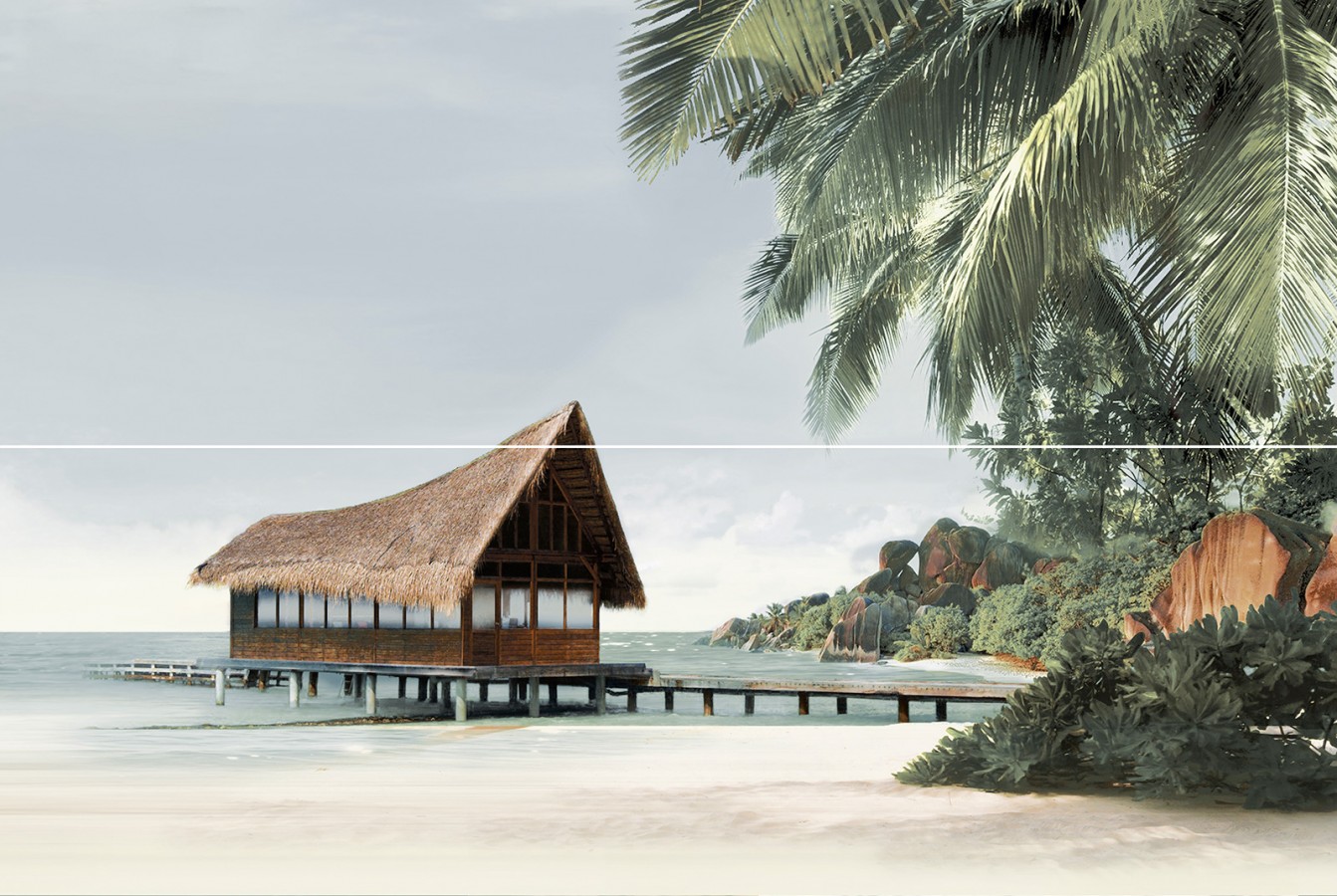 Панно 40x60 8мм PWA11ALD3 Ailand Айленд / глянцевая Alma Ceramica Панно 40x60 8мм PWA11ALD3 Ailand Айленд / глянцевая Alma Ceramica