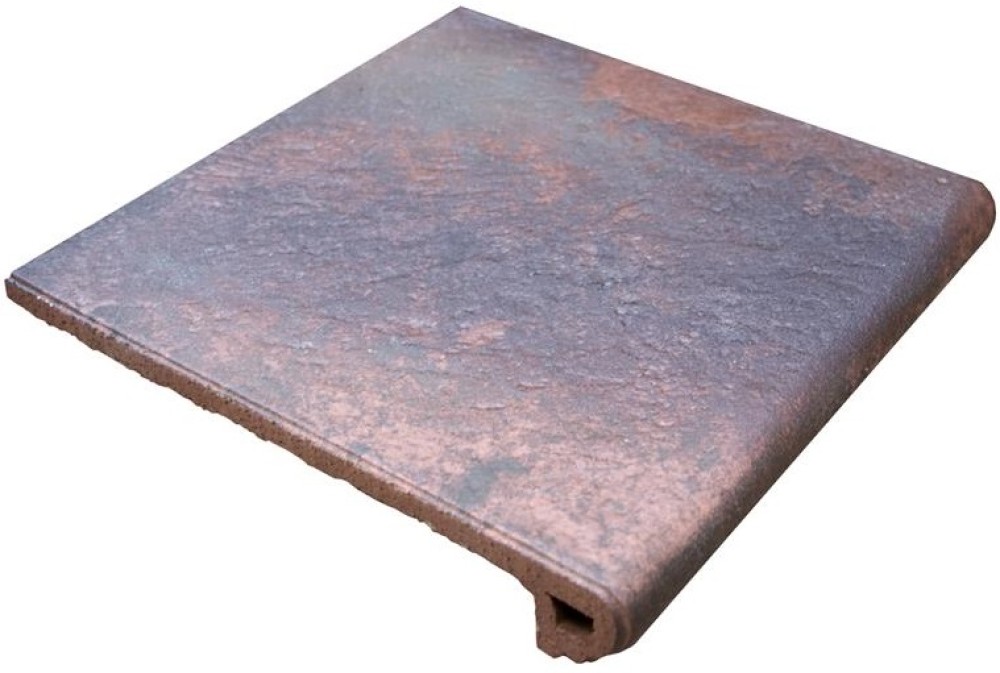 Клинкер 33x33 Peldaño Redondo 33 Metal Red матовая Gres de Aragon Клинкер 33x33 Peldaño Redondo 33 Metal Red матовая Gres de Aragon