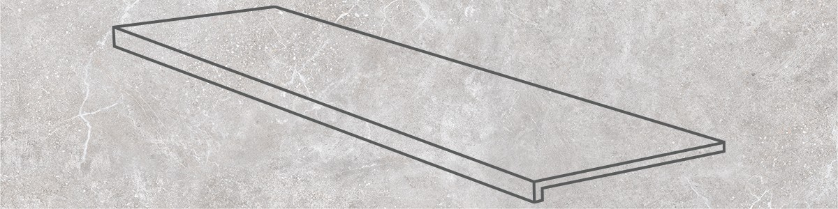 Ступень фронтальная 150x32 Petra Anti Slip Rect. Gris противоскользящая Gres de Aragon Ступень фронтальная 150x32 Petra Anti Slip Rect. Gris противоскользящая Gres de Aragon