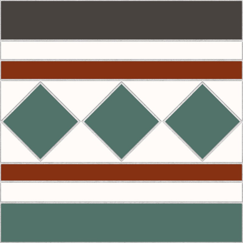 Керамогранит 23x23 Victorian Dreams Cenefa Bristol Green матовая Kerlife Керамогранит 23x23 Victorian Dreams Cenefa Bristol Green матовая Kerlife